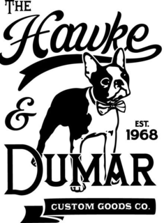 THE HAWKE & DUMAR CUSTOM GOODS CO. EST.1968 trademark