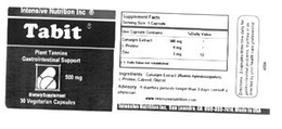INTENSIVE NUTRITION INC. TABIT trademark