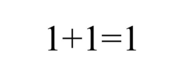 1+1=1 trademark
