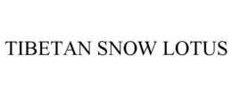 TIBETAN SNOW LOTUS trademark
