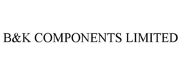 B&K COMPONENTS LIMITED trademark