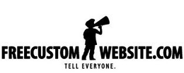 FREECUSTOMWEBSITE.COM TELL EVERYONE. trademark