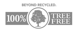 BEYOND RECYCLED. 100% TREE FREE trademark