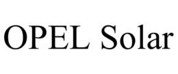 OPEL SOLAR trademark