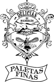 DELICIAS DE MICHOACÁN PALETAS FINAS trademark