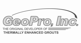 GEOPRO, INC. THE ORIGINAL DEVELOPER OF THERMALLY ENHANCED GROUTS trademark