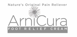 NATURE'S ORIGINAL PAIN RELIEVER ARNICURA FOOT RELIEF CREAM trademark