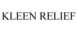 KLEEN RELIEF trademark