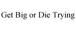 GET BIG OR DIE TRYING trademark