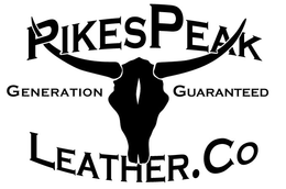 PIKES PEAK LEATHER. CO GENERATION GUARANTEED trademark