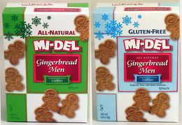 MI-DEL ALL NATURAL GINGERBREAD MEN LIMITED EDITION COOKIES trademark