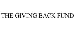 THE GIVING BACK FUND trademark