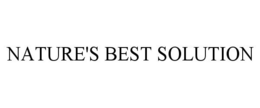 NATURE'S BEST SOLUTION trademark