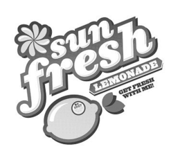 SUNFRESH LEMONADE GET FRESH WITH ME! EST.1927 trademark