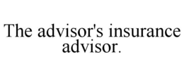THE ADVISOR'S INSURANCE ADVISOR. trademark