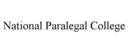 NATIONAL PARALEGAL COLLEGE trademark