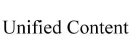 UNIFIED CONTENT trademark