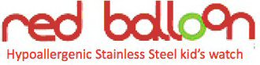 RED BALLOON HYPOALLERGENIC STAINLESS STEEL KID'S WATCH trademark