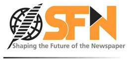 SFN SHAPING THE FUTURE OF THE NEWSPAPER trademark
