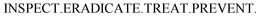 INSPECT.ERADICATE.TREAT.PREVENT. trademark