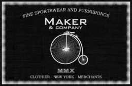FINE SPORTSWEAR AND FURNISHINGS MAKER & COMPANY MMX CLOTHIER - NEW YORK - MERCHANTS trademark
