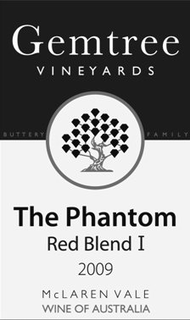 GEMTREE VINEYARDS BUTTERY FAMILY THE PHANTOM RED BLEND I 2009 MCLAREN VALE WINE OF AUSTRALIA trademark
