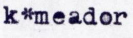 K*MEADOR trademark