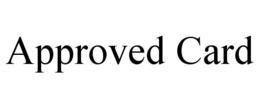 APPROVED CARD trademark