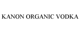 KANON ORGANIC VODKA trademark