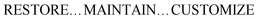 RESTORE . . . MAINTAIN . . . CUSTOMIZE trademark