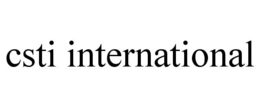 CSTI INTERNATIONAL trademark