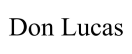 DON LUCAS trademark