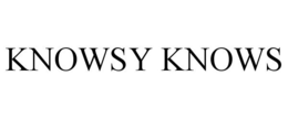 KNOWSY KNOWS trademark