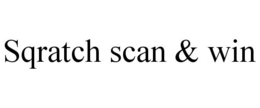 SQRATCH SCAN & WIN trademark