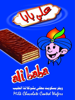 ALI BABA MILK CHOCOLATE COATED WAFERS trademark