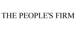 THE PEOPLE'S FIRM trademark