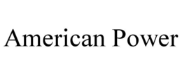AMERICAN POWER trademark