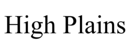 HIGH PLAINS trademark