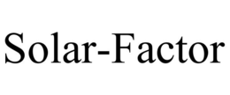 SOLAR-FACTOR trademark