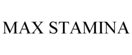 MAX STAMINA trademark