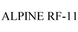 ALPINE RF-11 trademark