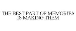 THE BEST PART OF MEMORIES IS MAKING THEM trademark