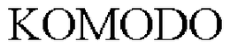 KOMODO trademark