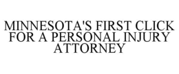 MINNESOTA'S FIRST CLICK FOR A PERSONAL INJURY ATTORNEY trademark