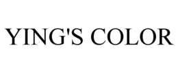 YING'S COLOR trademark
