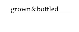 GROWN&BOTTLED trademark