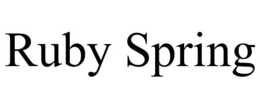 RUBY SPRING trademark
