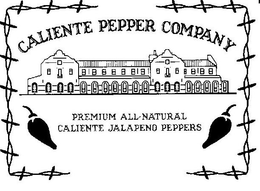 CALIENTE PEPPER COMPANY PREMIUM ALL-NATURAL CALIENTE JALAPENO PEPPERS trademark