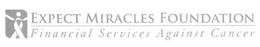 EXPECT MIRACLES FOUNDATION FINANCIAL SERVICES AGAINST CANCER trademark