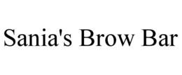 SANIA'S BROW BAR trademark